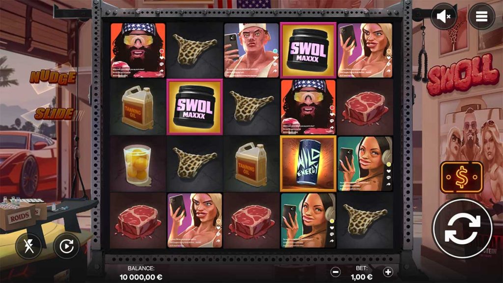 Swoll spilleautomat screenshot
